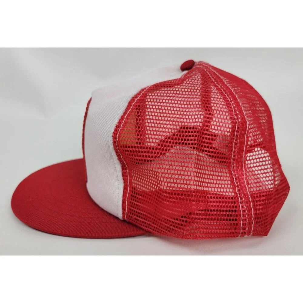 Vintage McKay Empire Plow Company Red White Mesh Snapback Trucker Hat‎ RCC USA